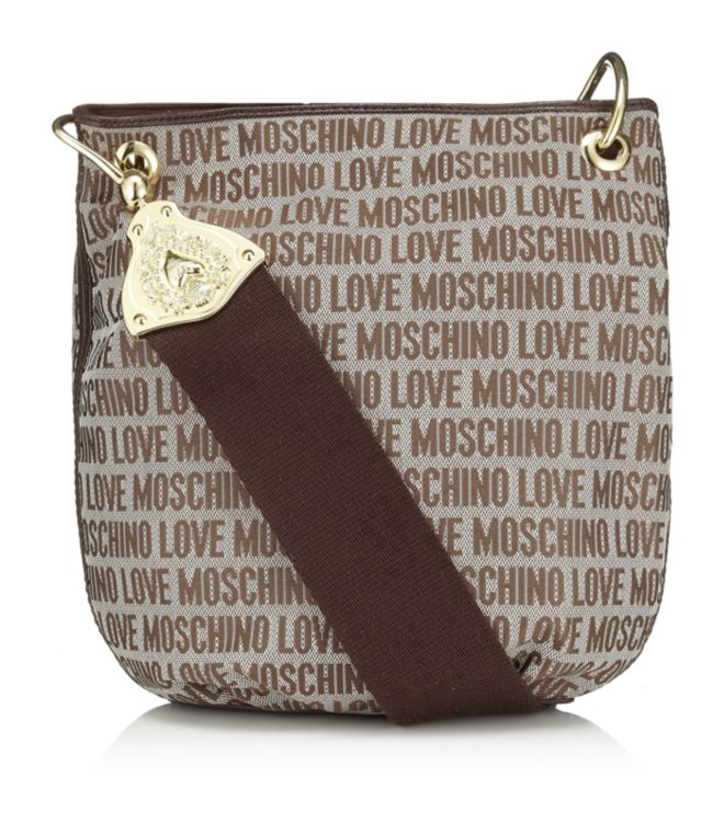 Love Moschino Logo Crossbody Bag in Brown Lyst