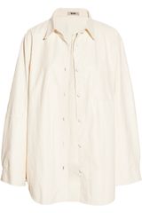 Acne Parker Leather Shirtstyle Jacket
