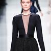 Dior Fall 2012 Long Black Evening Gown with Deep SeeThrough Cutout Decolletage and Heavily Embroidered Skirt  in Black - Lyst
