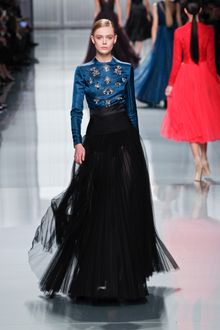 Dior Fall 2012 Sheer Plisse Maxi Skirt  - Lyst