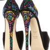 Giuseppe Zanotti Swarovski Crystalembellished Satin Pumps in Black (multicolored) - Lyst