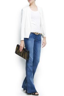 Mango Slim Lapel Blazer - Lyst