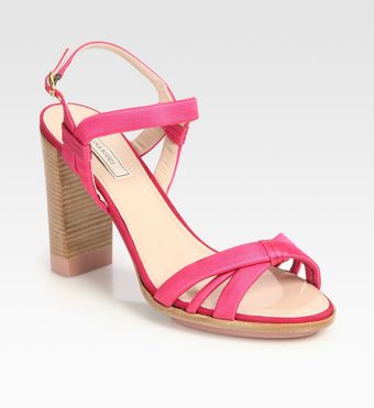  Satin Slingback Sandals 
