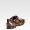 Prada Spazz Wingtip Laceups in Brown for Men - Lyst