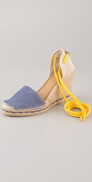 See By Chloé Contrast Ankle Tie Espadrilles - Lyst