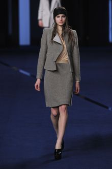 Sonia Rykiel Fall 2012 Knee-Length Knit Grey Skirt  - Lyst