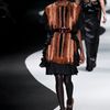Viktor & Rolf Fall 2012 Ruffled Mini Dress With Mink Trim in Brown - Lyst