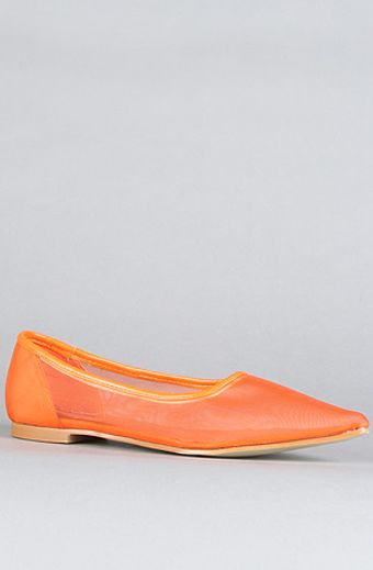 Cheap Monday The Point Net Shoe in Auburn Red - Lyst