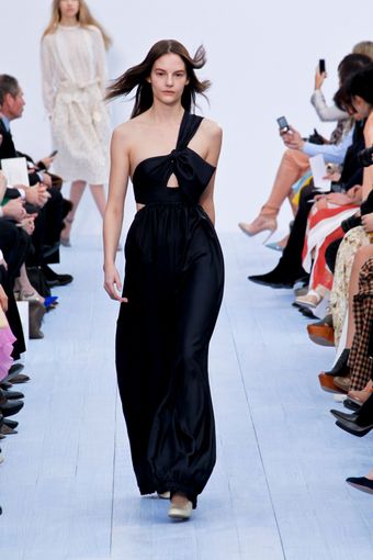 Chloé Fall 2012 One Shoulder Cut-Out Detail Gown  - Lyst