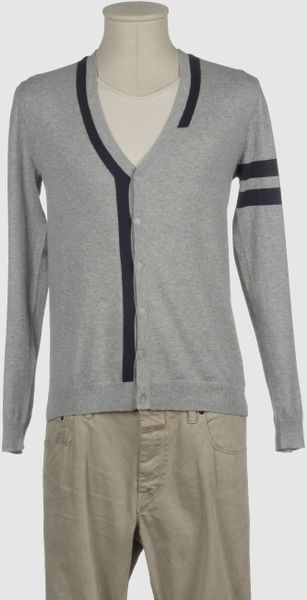 Gianfranco Ferré Gf Ferre  Cardigans in Gray for Men (blue) - Lyst