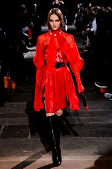 Givenchy Fall 2012 Black Leather Knee Length Boots - Lyst