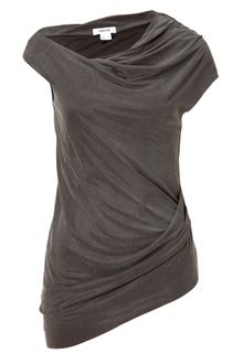 Helmut Lang Storm Shale Jersey Draped Top - Lyst