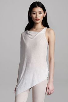 Helmut Lang Asymmetric Long Slub Top - Lyst