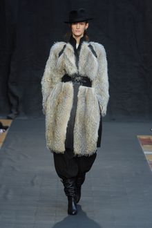 Hermes Fall 2012 Fur Embellished Leather Coat  - Lyst
