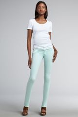 Hudson Collin Mint Skinny Jeans