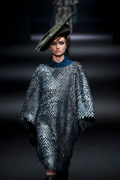 John Galliano Fall 2012 Blouse in Blue - Lyst