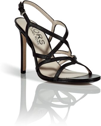  Black Albury Smooth Calf Leather Sandals 