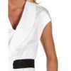Love Moschino Cap Sleeve Dress with Ruffles in White (w) - Lyst