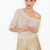 Nasty Gal Gold Dust Sequin Shorts in Gold - Lyst