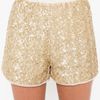 Nasty Gal Gold Dust Sequin Shorts in Gold - Lyst