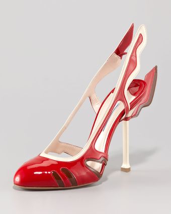  Flame Slingback Pump 