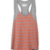Rag & Bone Raglan Racer Tank in Gray (orange) - Lyst