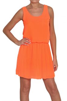 Space Pleated Chiffon Fluo - Lyst