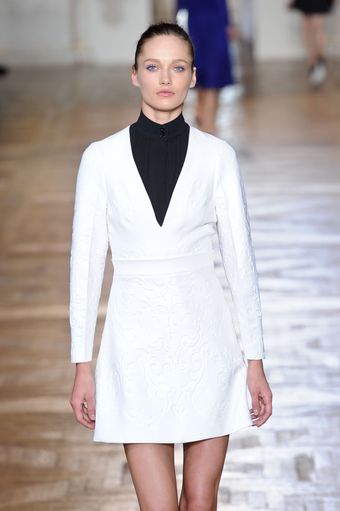 Stella McCartney Fall 2012 Navy Buttton Down Shirt - Lyst