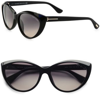 Tom Ford Classic Plastic Cateye Sunglasses - Lyst