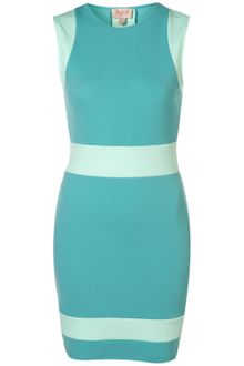Topshop Contrast Insert Bodycon Dress By Dress Up - Lyst