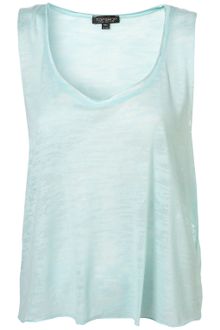 Topshop Burnout Low Armhole Vest - Lyst