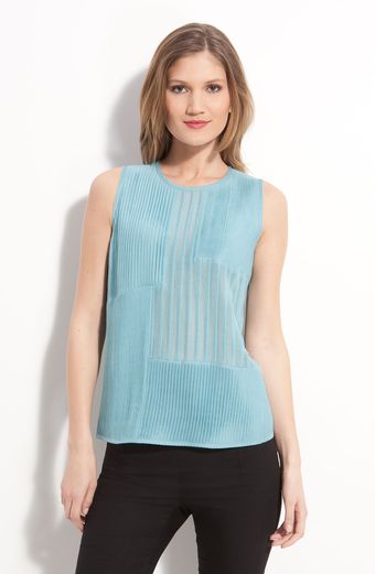 Valette Mystic Pleated Panel Sleeveless Top - Lyst