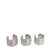 Asos Multipack Adjustable Engraved Band Rings in Silver (rhodium) - Lyst