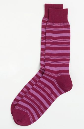 Bugatchi Uomo Stripe Calf Length Socks - Lyst