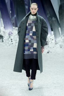 Chanel Fall 2012 Textured Side-Seam Wool Pants  - Lyst