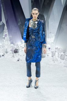 Chanel Fall 2012 Metallic Crystal Formation Jacket  - Lyst