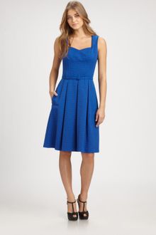 David Meister Belted Dress - Lyst