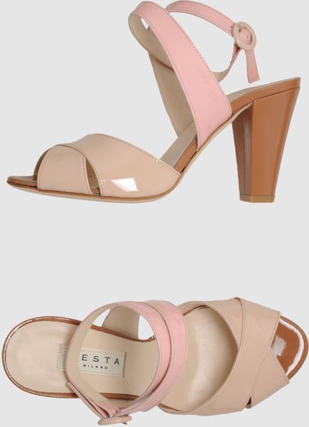 Festamilano Highheeled Sandals in Pink - Lyst