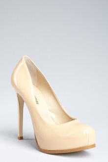 Pour La Victoire Camel Patent Leather Hidden Platform Pumps - Lyst