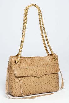 Rebecca Minkoff Swing Ostrich Embossed Shoulder Bag - Lyst