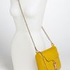 Rebecca Minkoff Mac Ostrich Embossed Clutch in Yellow - Lyst
