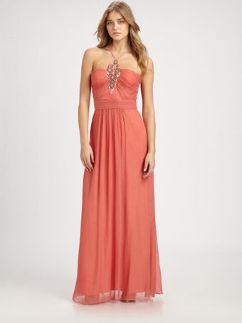 Aidan Mattox Chiffon Gown - Lyst