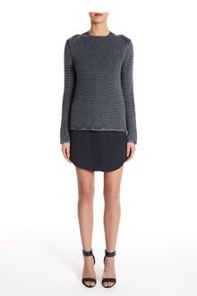 Alexander Wang Acid Washed Heavy Cotton Boatneck Pullover - Lyst