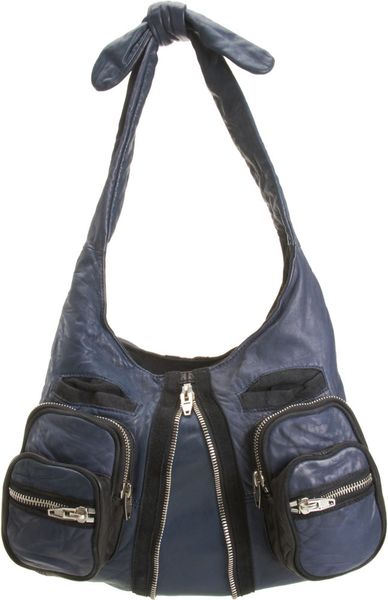 Alexander Wang Donna Hobo in Blue (nickel) - Lyst