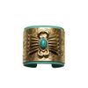 Aurelie Bidermann Leather Navajo Cuff in Gold - Lyst