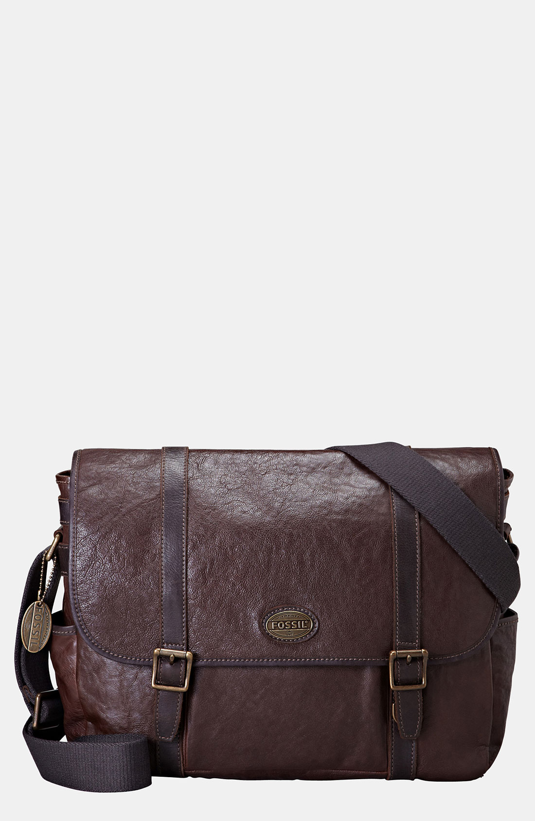 Fossil Estate Messenger Bag in Brown for Men (dark brown) | Lyst