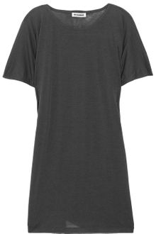 Jil Sander Drawstring Cotton and Silk-blend T-shirt - Lyst