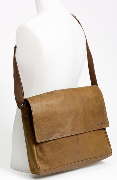 kenneth cole brown messenger bag