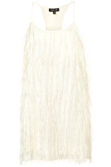 Topshop Fringe Racer Back Dress - Lyst