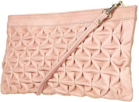 nude pink clutch bag